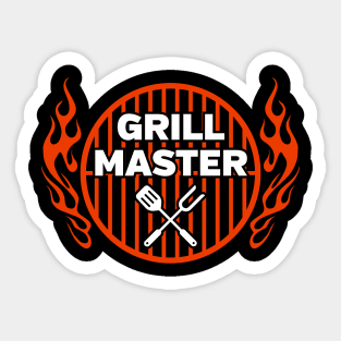 Grill Master Grilling BBQ Cooking Sticker